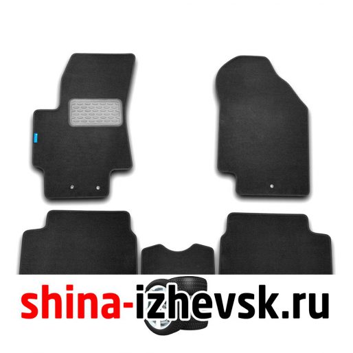 Коврик Autofamily коврик в салон текстильный черный для KIA Rio II 2005-2011 в Ижевске
